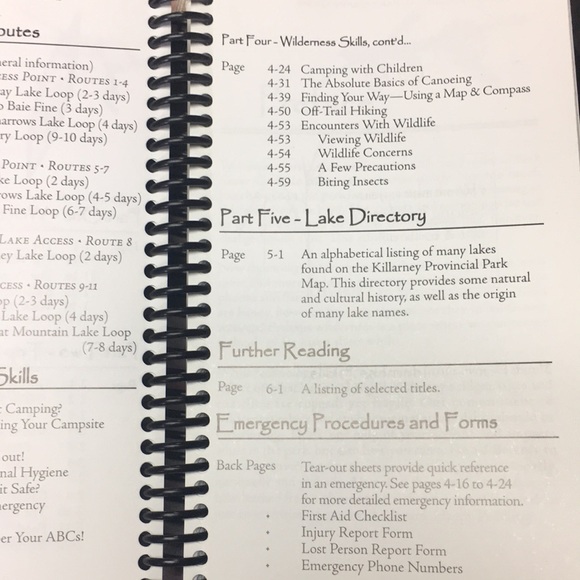 Killarney Provincial Park Canoe Guide Book - Picture 5 of 6